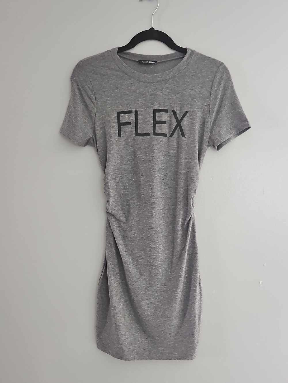 Fashion Nova Gray 'FLEX' Mini Dress